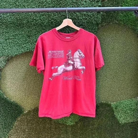 Vintage Lipizzaner Stallions Tour  T-shirt Large - Picture 1 of 6